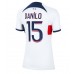 Paris Saint-Germain Danilo Pereira #15 Replika Borta matchkläder Dam 2023-24 Korta ärmar